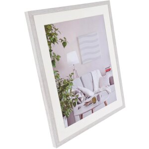Henzo Cornice moderna 50x60 cm bianca con passepartout 40x50 cm