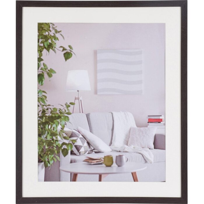 Cornice moderna 50x60 cm marrone scuro