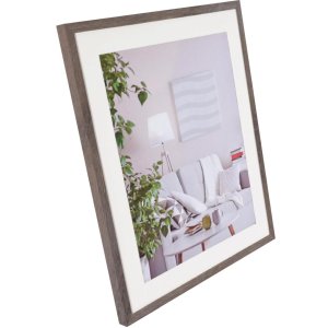 Henzo Cornice moderna 50x60 cm grigio scuro con passepartout 40x50 cm