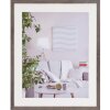 Henzo Cornice moderna 50x60 cm grigio scuro con passepartout 40x50 cm