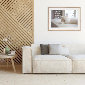 Cornice per quadri moderna 50x70 cm marrone scuro