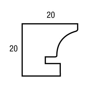 Cornice moderna Henzo con Passepartout