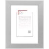 Cornice in legno MAT 50x70 cm argento