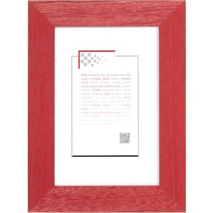 Cornice di legno Tutti Frutti 10x15 cm rosso