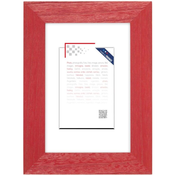 Cornice di legno Tutti Frutti 30x40 cm rosso