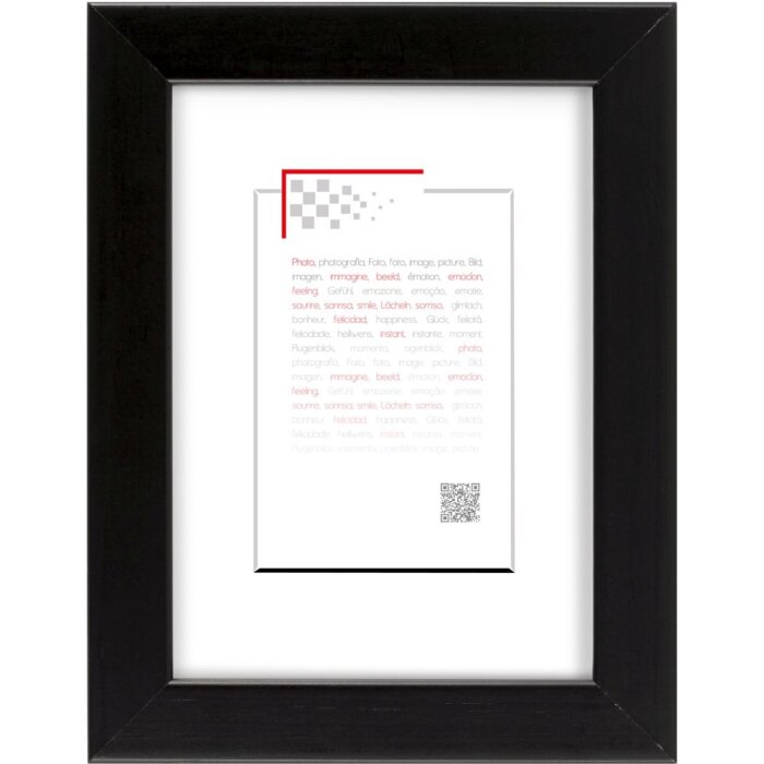 Telaio in legno MAT 20x30 cm nero