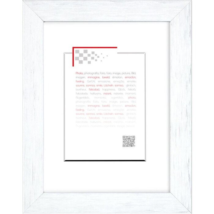 Cornice in legno Karma 10x15 cm bianco