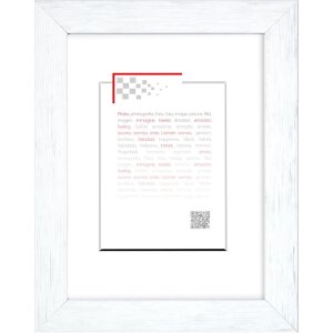 Cornice in legno Karma 10x15 cm bianco