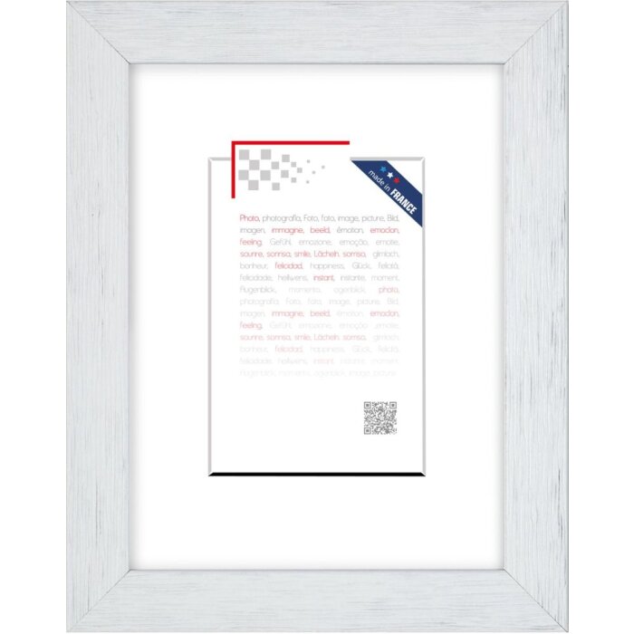 Cornice in legno Karma 24x30 cm bianco