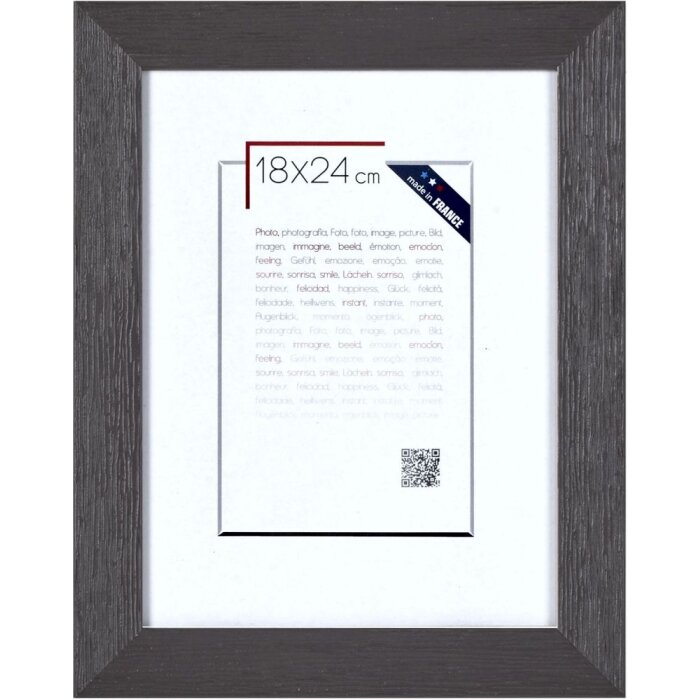 Cornice in legno Karma 18x24 cm nero