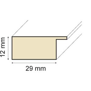 Cornice in legno Karma 30x40 cm nero