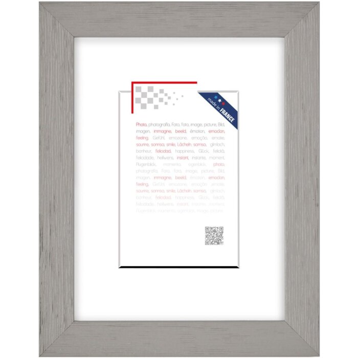 Cornice in legno Karma 13x18 cm Grigio