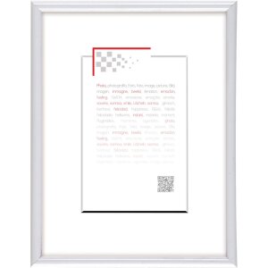 Cornice in plastica Gallery 15x20 cm bianco