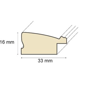 Telaio in legno Ade 10x15 cm in acciaio
