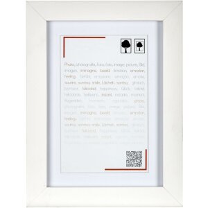 Cornice in legno Ceanothe Smart 18x24 cm bianco