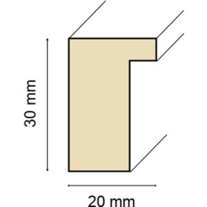 Cornice in legno Ceanothe Smart 18x24 cm bianco