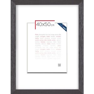 Cornice in legno Karma 40x50 cm nero