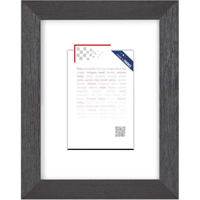 Cornice in legno Karma 15x20 cm nero