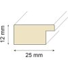 Cornice in legno MAT 24x30 cm bianco