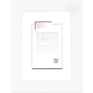 Telaio in legno MAT 30x40 cm bianco