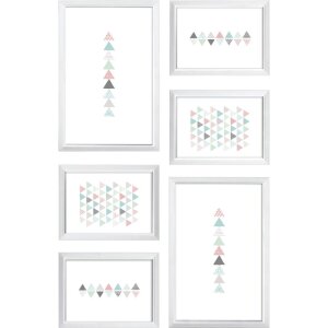 Set di cornici Easy 6 bianco 13x18 cm e 18x28 cm