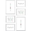 Set di cornici Easy 6 bianco 13x18 cm e 18x28 cm