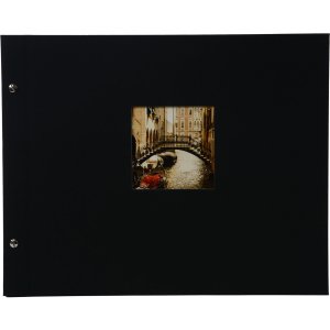 Album a vite Goldbuch Bella Vista assortito 39x31 cm 40 pagine nere