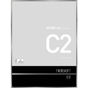 Telaio in alluminio C2 argento 60x80 cm