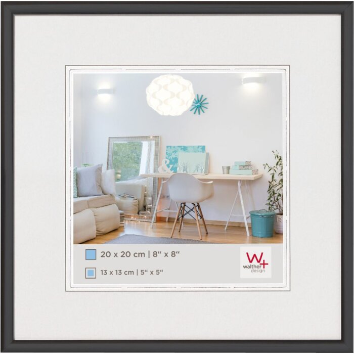 Cornice di plastica New Lifestyle 30x30 cm nero