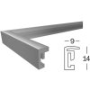 Cornice di plastica New Lifestyle 30x30 cm nero