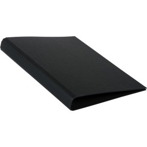 Goldbuch Raccoglitore ad anelli A4 Linum nero 26x32 cm Meccanismo a 4 anelli
