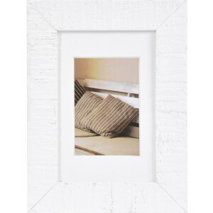 Cornice Henzo in legno Driftwood 10x15 cm bianco con...