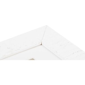 Cornice Henzo in legno Driftwood 10x15 cm bianco con passe-partout