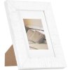 Cornice Henzo in legno Driftwood 10x15 cm bianco con passe-partout