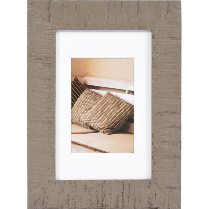 Henzo Cornice in legno Driftwood marrone medio 10x15 cm con passepartout 7x10 cm