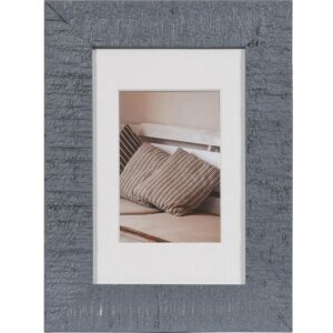 Cornice in legno Driftwood 10x15 cm blu