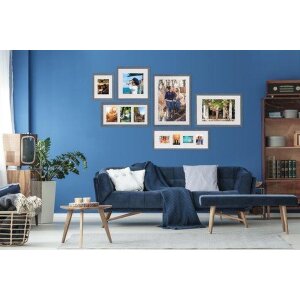 Cornice di legno Driftwood 18x24 cm blu