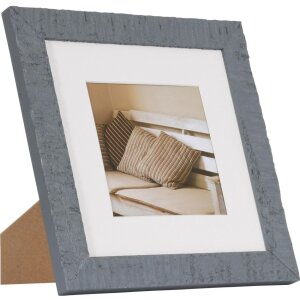 Telaio in legno Henzo blu Driftwood 20x20 cm con Passepartout 13x13 cm