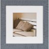 Telaio in legno Henzo blu Driftwood 20x20 cm con Passepartout 13x13 cm