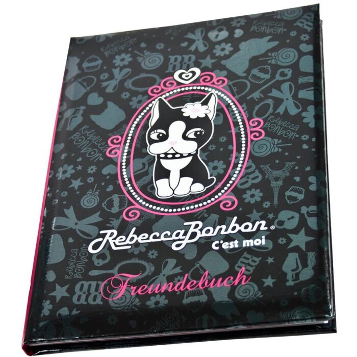 Libro Goldbuch amici REBECCA BONBON nero 15x21 cm 72 pagine illustrate