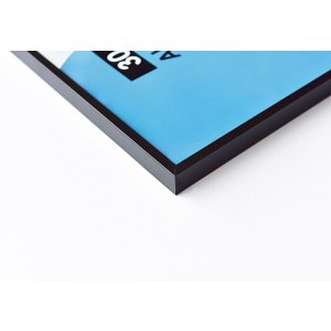 Cornice in alluminio 70x100 cm nero opaco