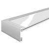 Cornice in alluminio 70x100 cm nero opaco