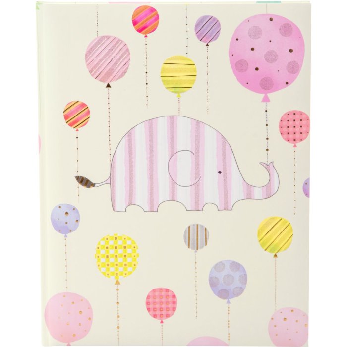 Goldbook Baby Diary Happy Elephant rosa 23x25 cm 44 pagine illustrate