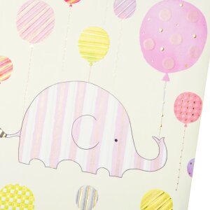Goldbook Baby Diary Happy Elephant rosa 23x25 cm 44...