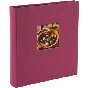 Goldbuch Album fotografico Bella Vista fucsia 30x31 cm 60 pagine nere