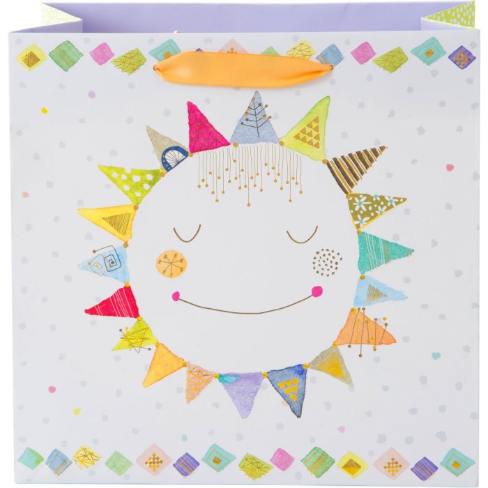 Borsa regalo 18x18 cm Happy Sun