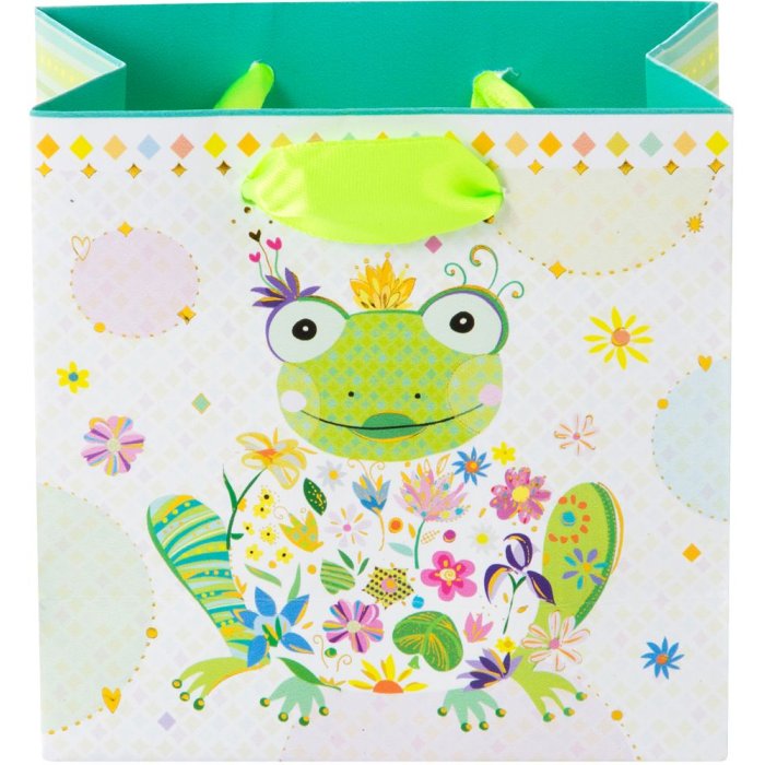 Borsa regalo HAPPY FROG 10x10 cm