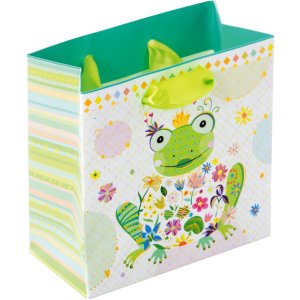 Borsa regalo HAPPY FROG 10x10 cm