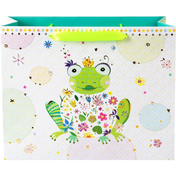 Borsa regalo Goldbuch HAPPY FROG 27x33 cm