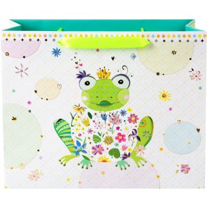 Borsa regalo Goldbuch HAPPY FROG 27x33 cm
